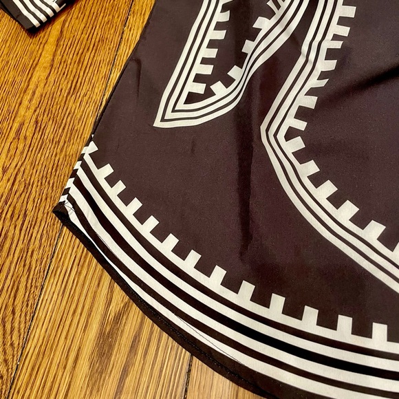 Black & White Off-the-Shoulder Dress - Picture 3 of 7